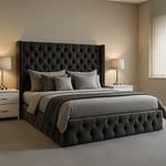 2025 Valentine Curved Wing Designer Bed