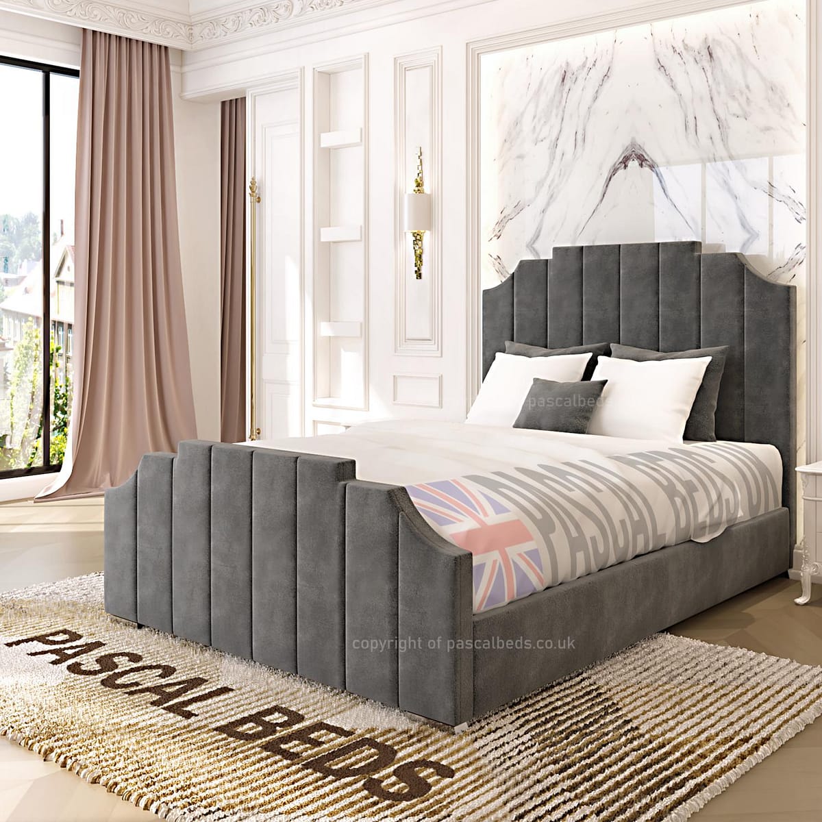 New Skyscraper Art Deco Inspired Bed PASCAL BEDS UK