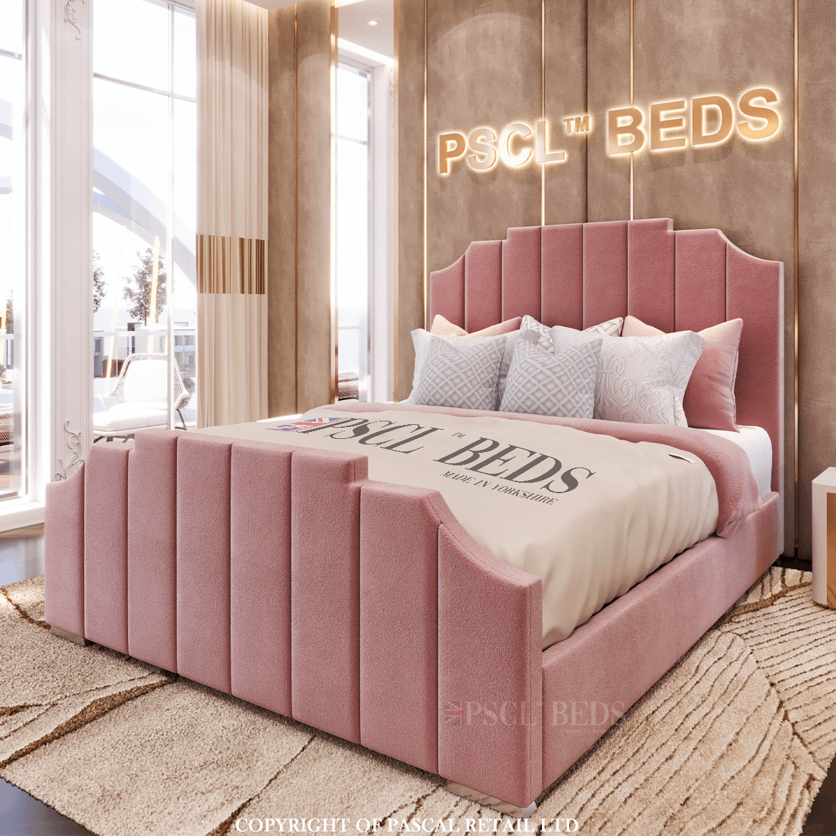 New Skyscraper Art Deco Bed - PASCAL BEDS UK - PSCL™