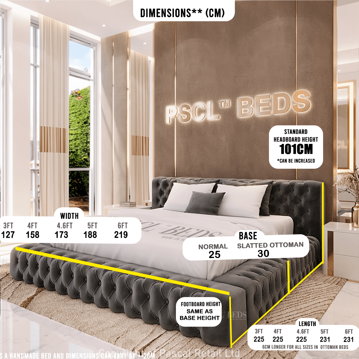 2023 Regal Bed inspired by Parklane PASCAL BEDS UK PSCL™