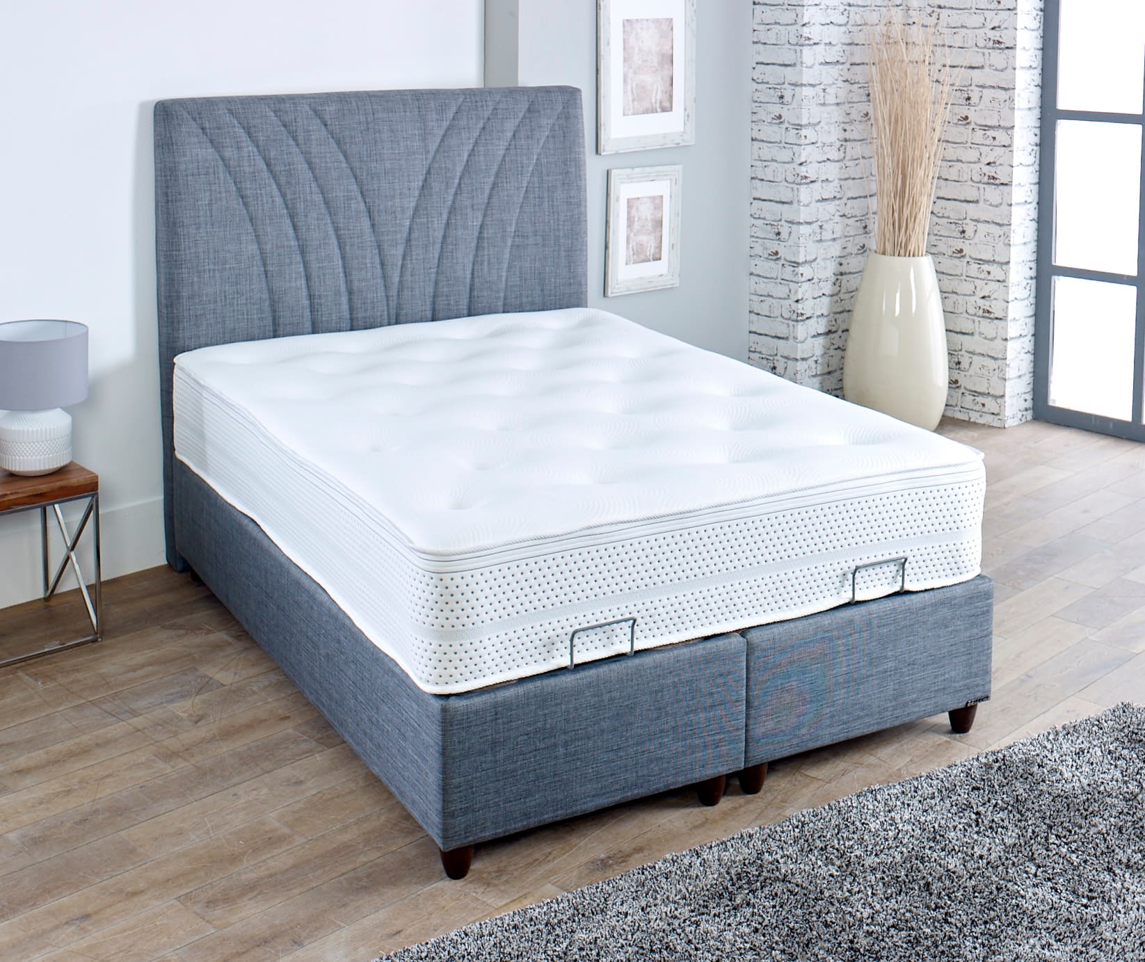 Sunrise Solid Base Ottoman Bed Dual Storage Compartments PASCAL BEDS UK
