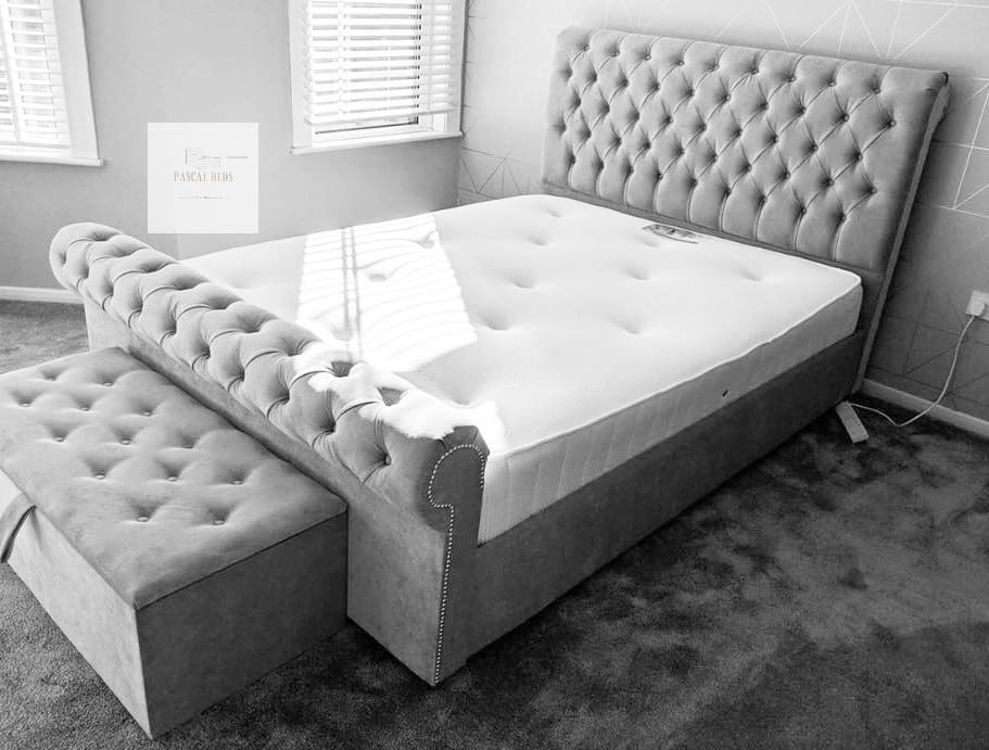 Sheffield Bed With Studs PASCAL BEDS UK
