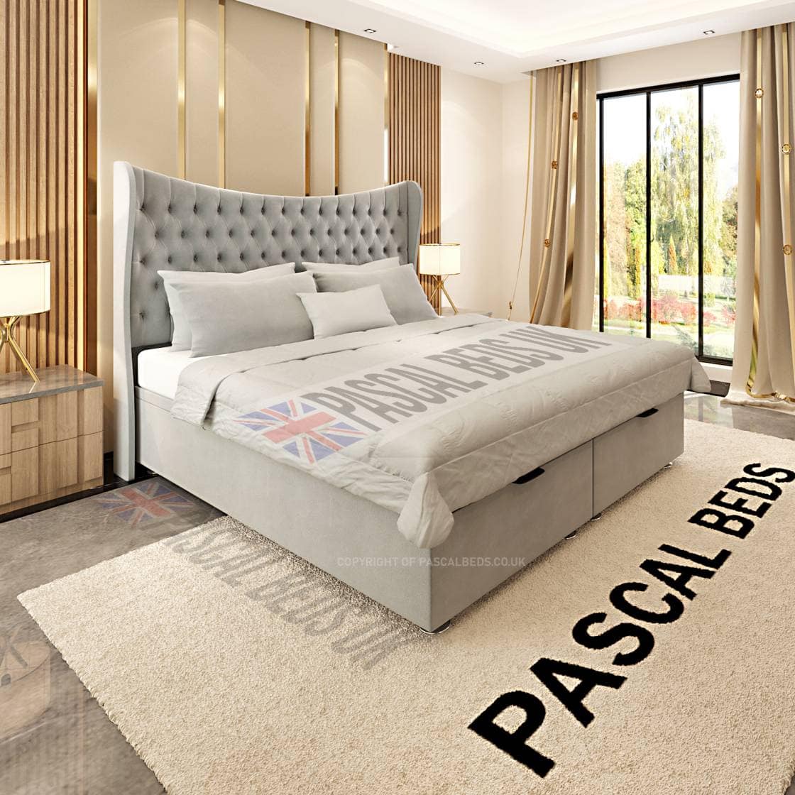 London Wing Divan Ottoman Bed PASCAL BEDS UK