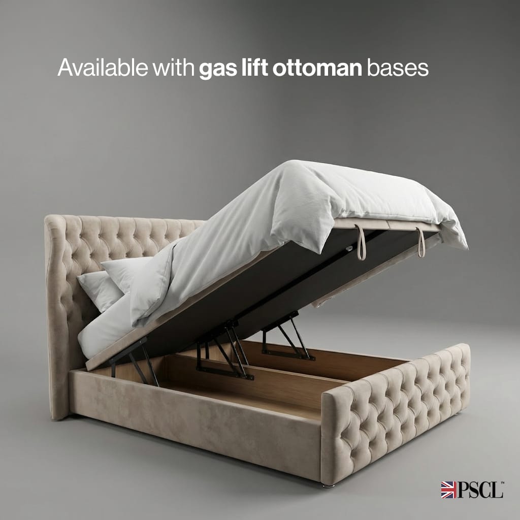 Available with gas lift ottoman bases. solid