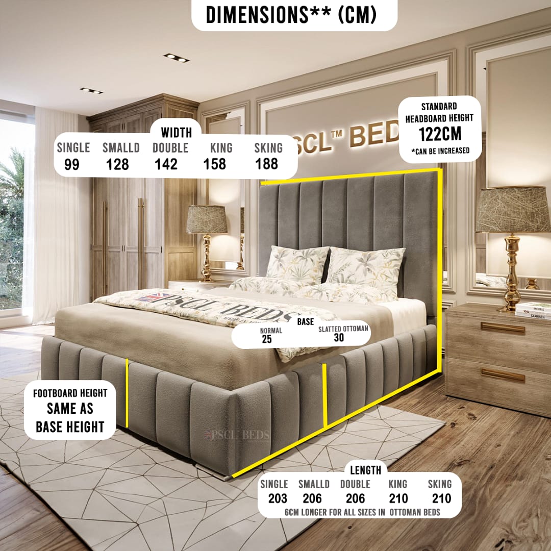 MADRID BED DIMENSIONS