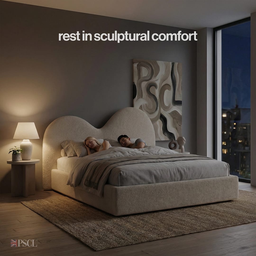 Rest in sculptural comfort