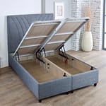 Sunrise Solid Base Ottoman Bed Dual Storage Compartments