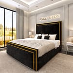 2024 Golden Ibiza Linear Bed with Gold Fabric Lining