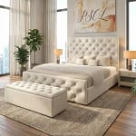 2025 Zurich Bed with Optional Ottoman Storage