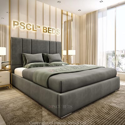 2024 Paris Linear Bed Frame with sleek design and optional storage bed, blending elegance with luxury