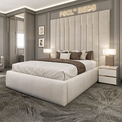 Grand Kensington Bed Frame – Luxury Upholstered (With metal lining)