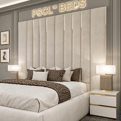 Grand Kensington Bed Frame – Luxury Upholstered (With metal lining)