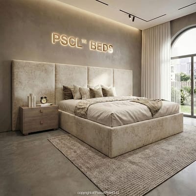 2026 Marble Bahamas PSCL Luxury Hotel Style Wide Bed, Marble Fabric