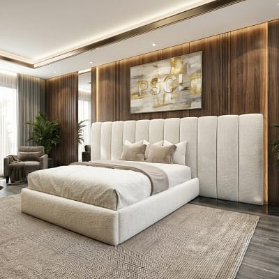 2026 Teddy-Duke Wide Headboard Luxury Bed Frame (3-Piece Headboard)